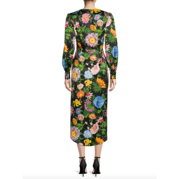 Ronny Kobo Nina Floral Midi Dress Victorian Print Womens Size Small - Picture 2 of 9